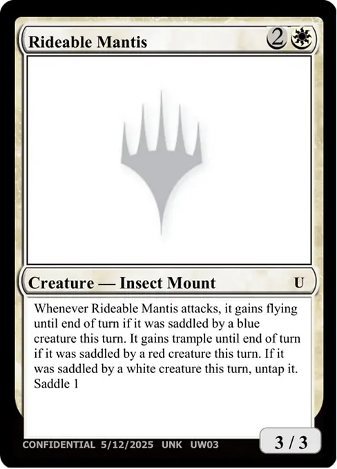 Rideable Mantis