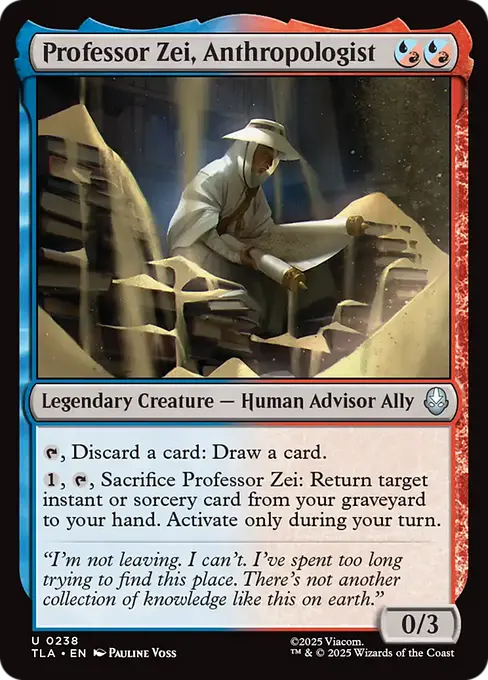 Professor Zei, Anthropologist