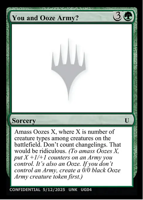 You and Ooze Army?