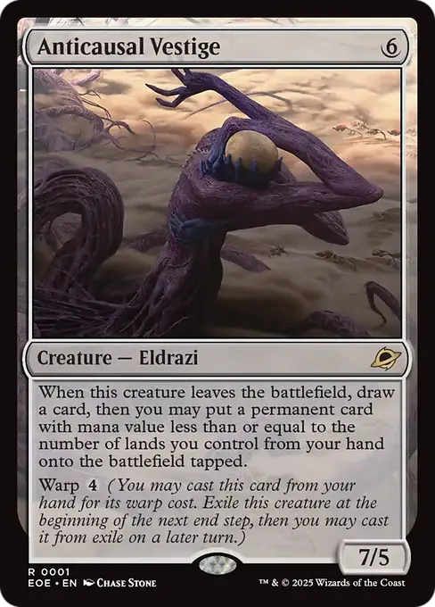 Anticausal Vestige