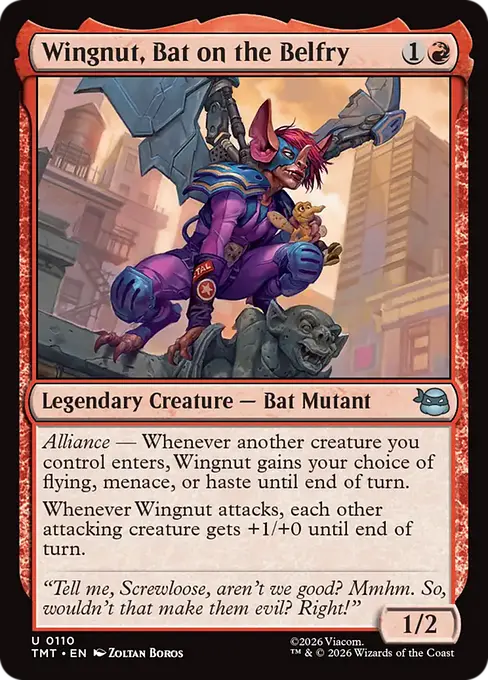 Wingnut, Bat on the Belfry