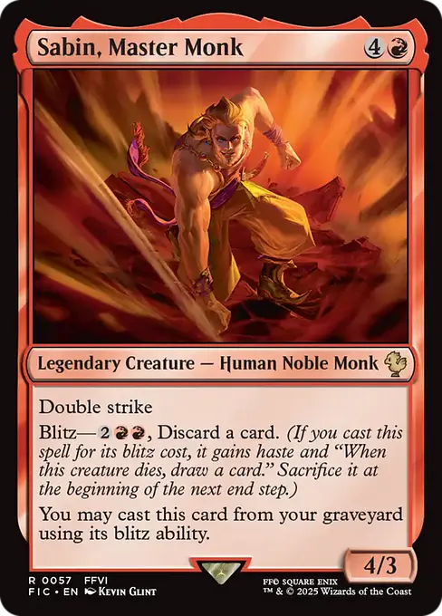 Sabin, Master Monk