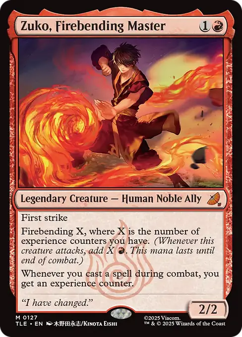 Zuko, Firebending Master