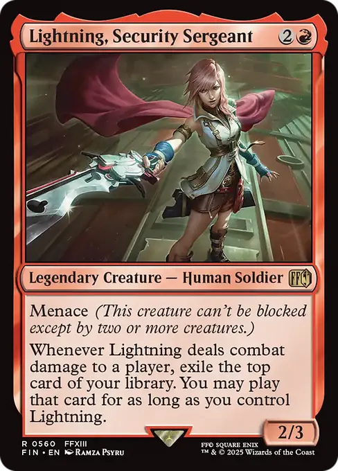 Lightning, Security Sergeant