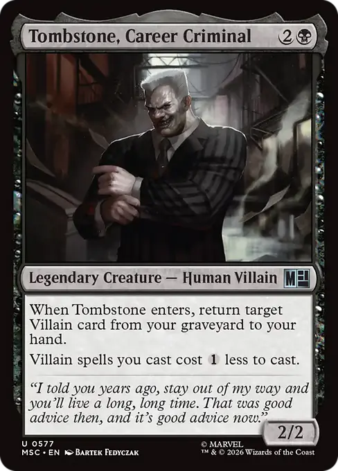 Tombstone, Career Criminal