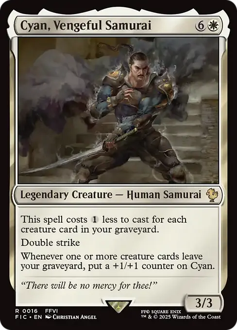Cyan, Vengeful Samurai
