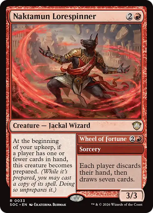 Naktamun Lorespinner // Wheel of Fortune