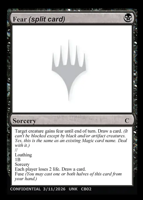 Fear (split card) // Loathing