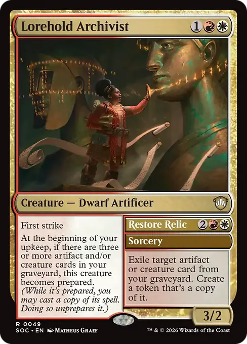 Lorehold Archivist // Restore Relic