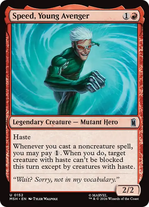 Speed, Young Avenger