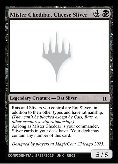 Mister Cheddar, Cheese Sliver