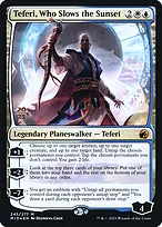 Teferi, Who Slows the Sunset from Innistrad: Midnight Hunt Promos