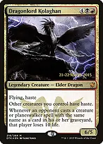 Dragonlord Kolaghan from Dragons of Tarkir Promos