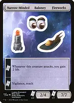 Narrow-Minded Baloney Fireworks from Unfinity Sticker Sheets