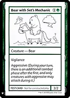 Bear with Set's Mechanic from Mystery Booster Playtest Cards 2019