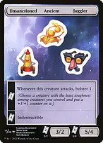 Unsanctioned Ancient Juggler from Unfinity Sticker Sheets