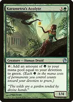 Karametra's Acolyte from Theros Promos