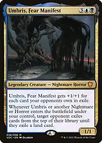 Umbris, Fear Manifest from Crimson Vow Commander