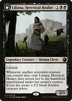 Liliana, Heretical Healer // Liliana, Defiant Necromancer from From the Vault: Transform