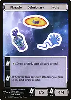 Playable Delusionary Hydra from Unfinity Sticker Sheets