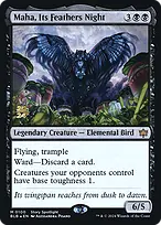 Maha, Its Feathers Night from Bloomburrow Promos